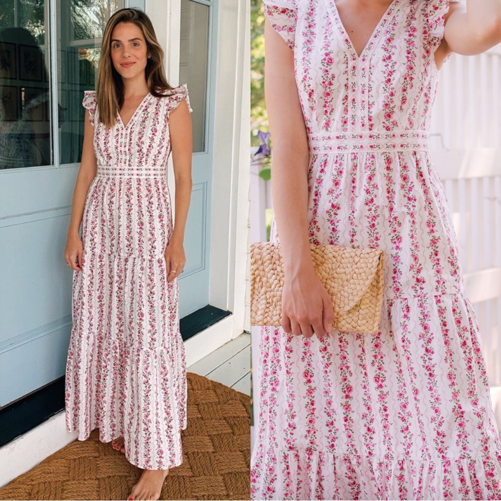 NWOT Gal Meets Glam Rosie floral maxi